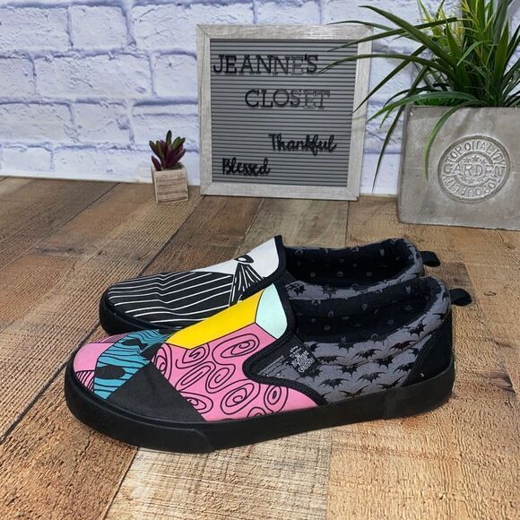 Disney Tim Burton's Nightmare Before Christmas Fun Mens Canvas Shoes 11.5 - Picture 2 of 12